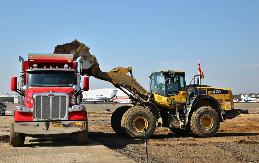 LICA jobsite construction machinery working together