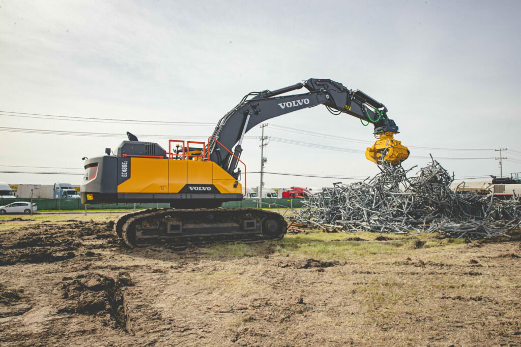 construction machine from NDA on demo site