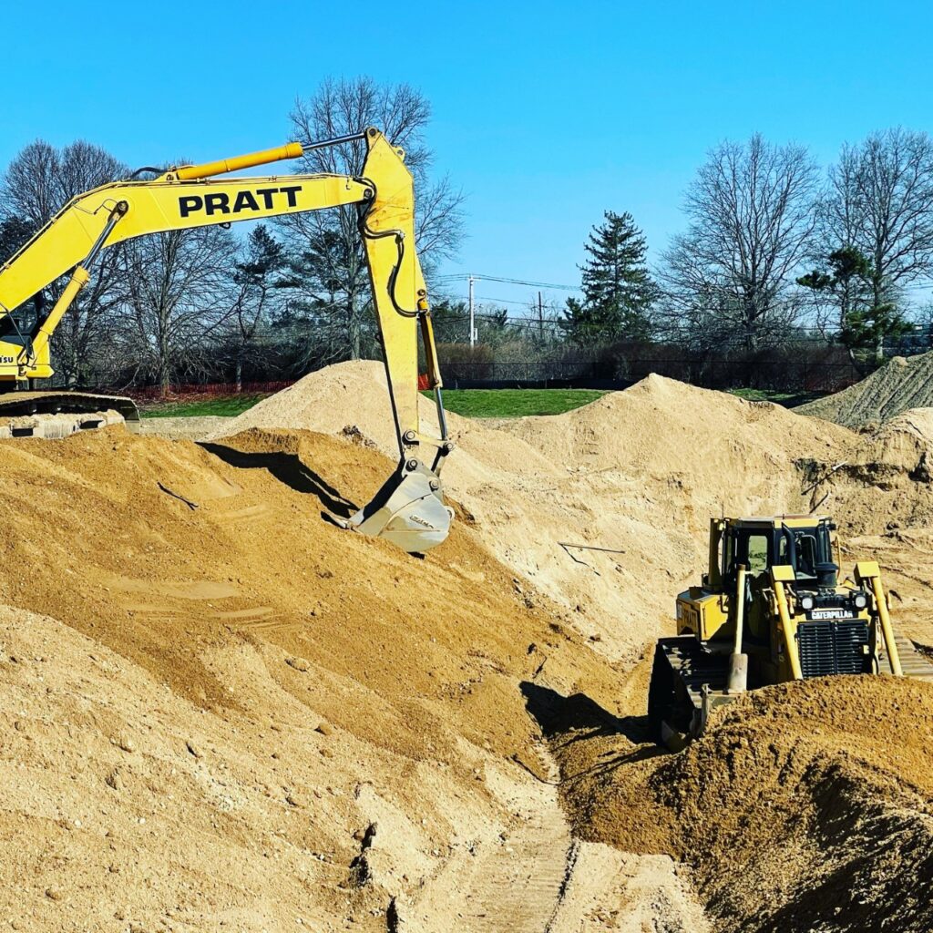 Pratt excavator on site