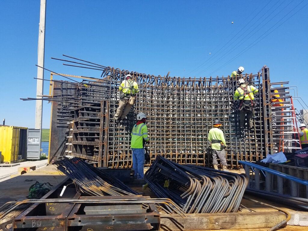 coastal precast workers on job site