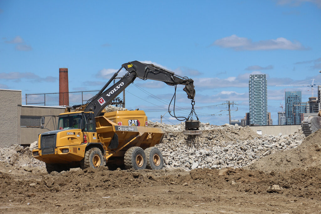 CAT machinery working on jobsite