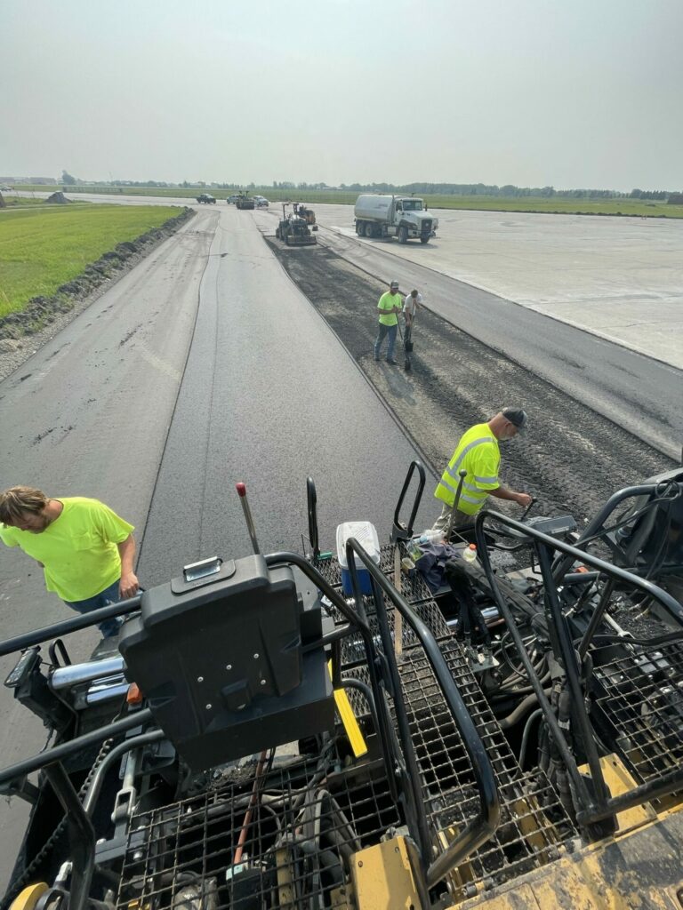 R.J. Zavoral and Sons paving jobsite