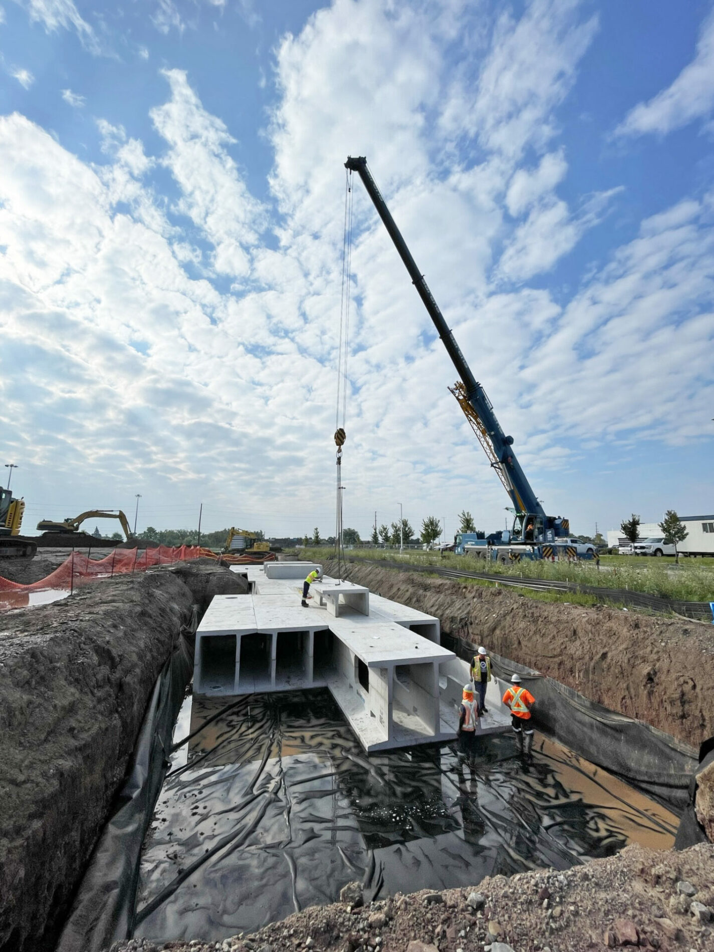 OMNI PRECAST project site concrete culvert