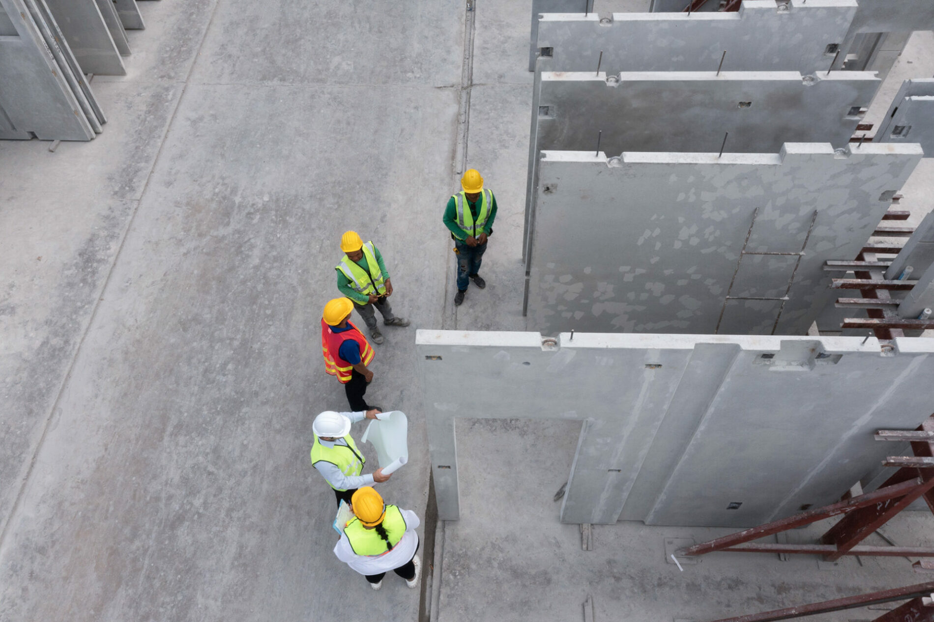 aerial view of CCPPA training on site