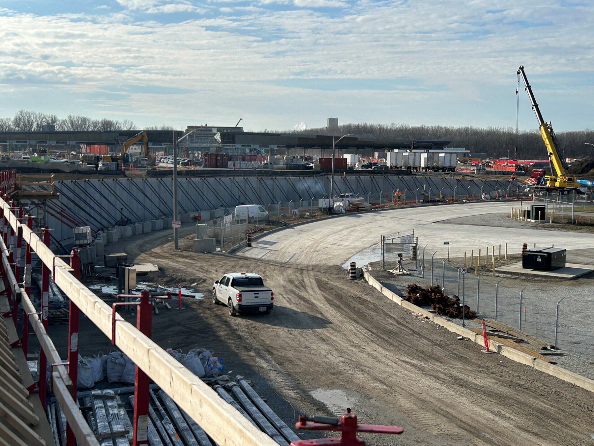 Gordie Howe bridge construction with IECS