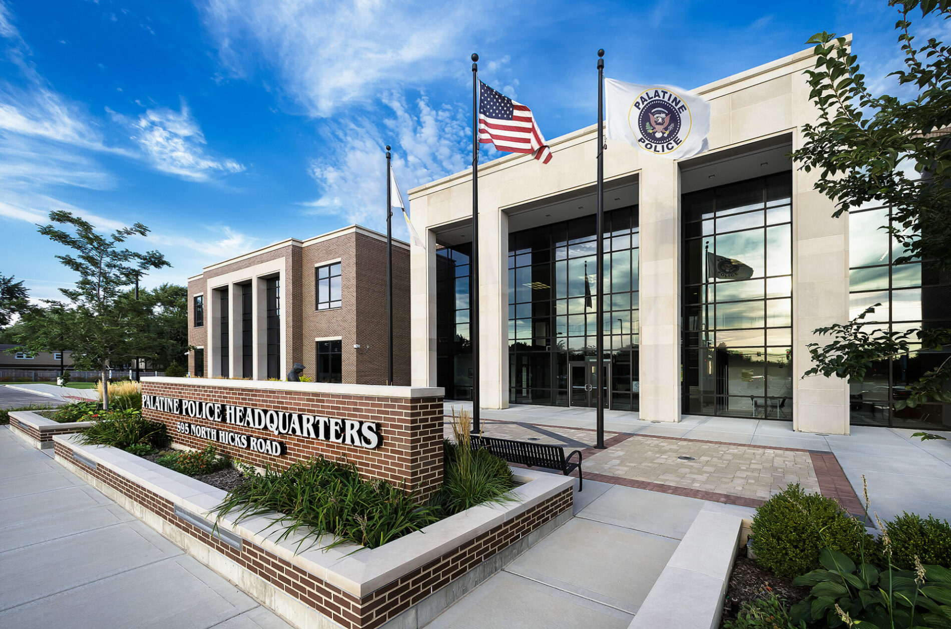 exterior of a police station